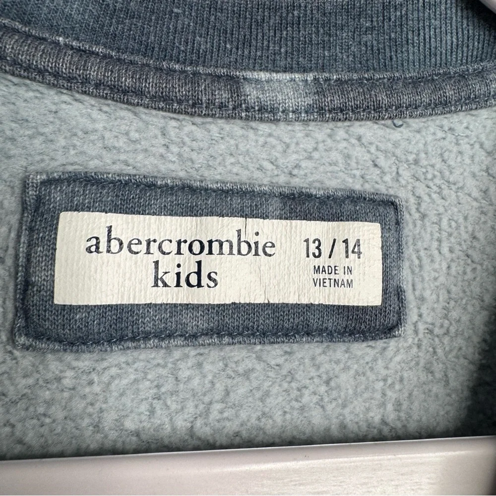 Abercrombie Kids Pullover Sweatshirt Girls Size 13/14 Blue Tie Dye Moon Stars - Picture 4 of 6